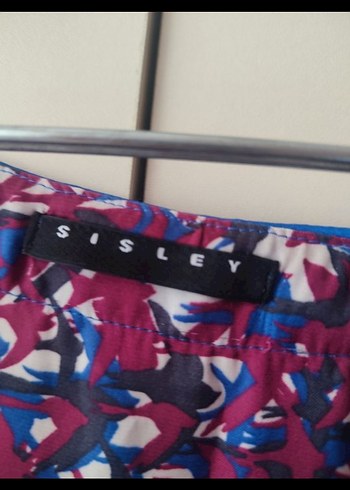 maxi boy sisley elbise - Görsel 4