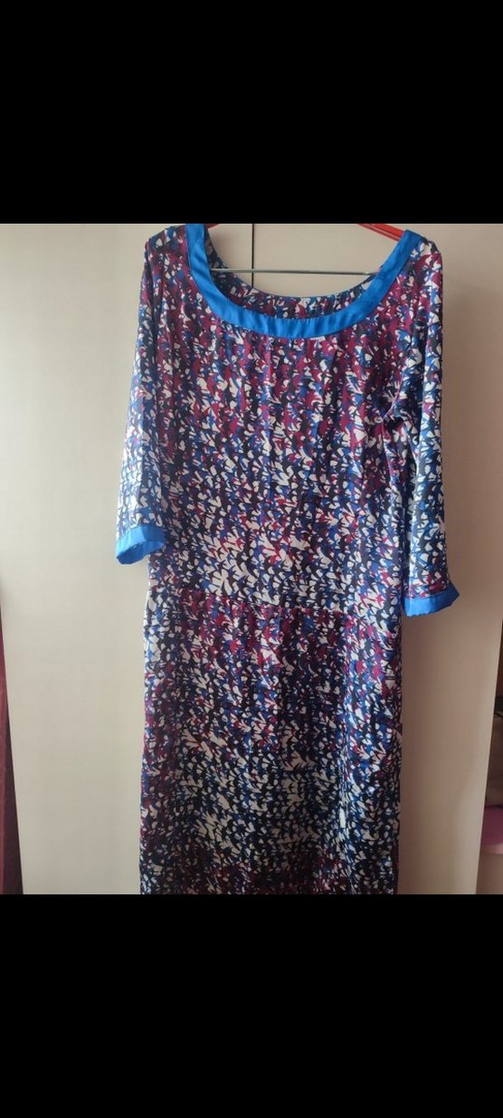 maxi boy sisley elbise - Görsel 3