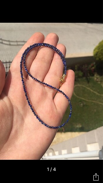 2 mm LAPİS lazuli kolye