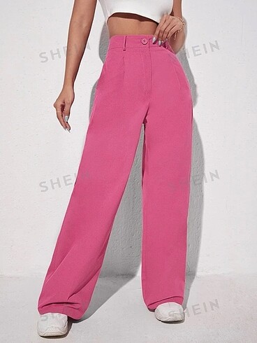 Shein Pembe Geniş Paça Pantolon