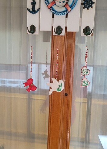 Yılbaşı yeniyıl noel çam ağacı duvar süsleri