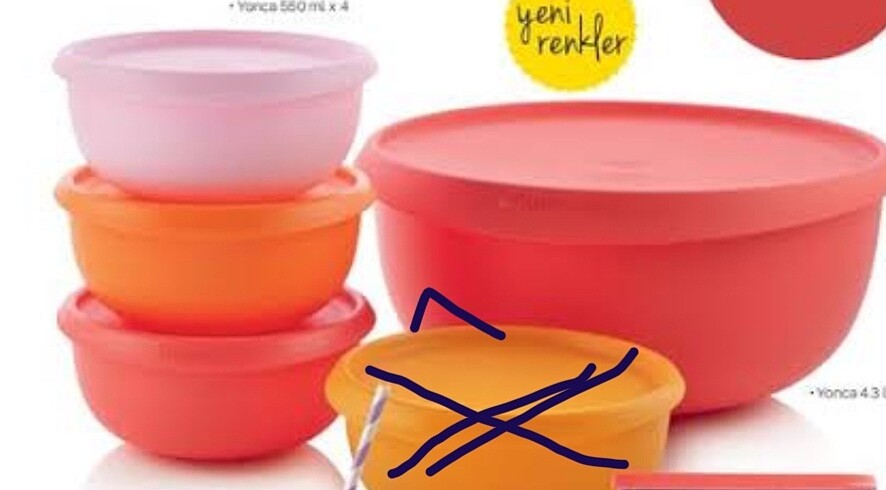 Tupperware 4 lü yonca set