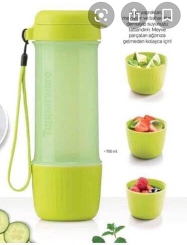 Tupperware detoks şişesi