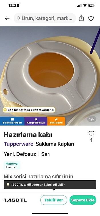 Beden beyaz Renk Tupperware sıçratmaz kapak