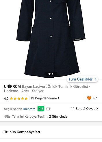38 Beden lacivert Renk Hemsire formasi.hastane forma