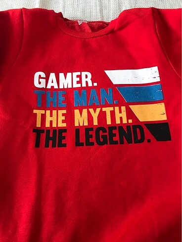 24-36 Ay Beden kırmızı Renk Erkek cocuk sweat