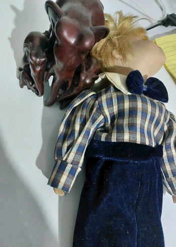 Mavi Ekoseli Klasik Bebek