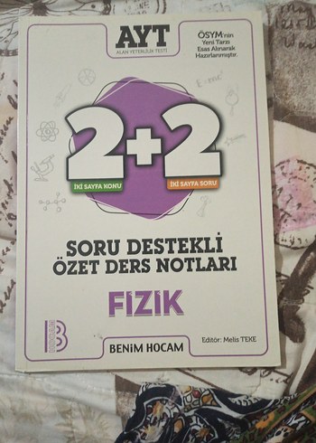 AYT Fizik Soru Destekli Özet Ders Notları