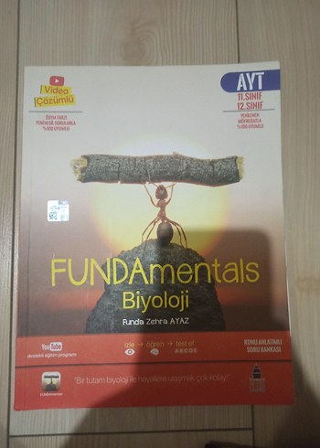 Fundamentals Biyoloji AYT Biyoloji Konu Anlatımlı Soru Bankası
