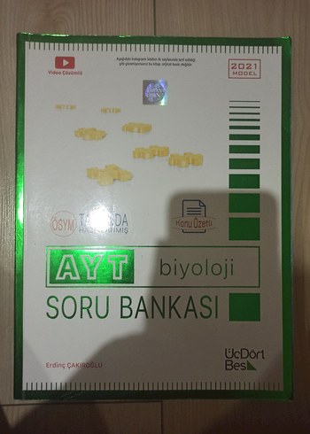 Üç Dört Beş Yayınları AYT Biyoloji Soru Bankası