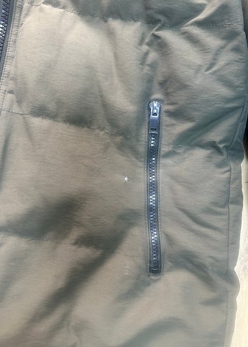 Zara Gri Unisex Kışlık Fermuarlı Mont