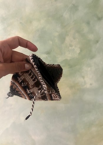 Kahverengi lama desenli cüzdan - Görsel 4