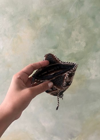 Kahverengi lama desenli cüzdan - Görsel 3