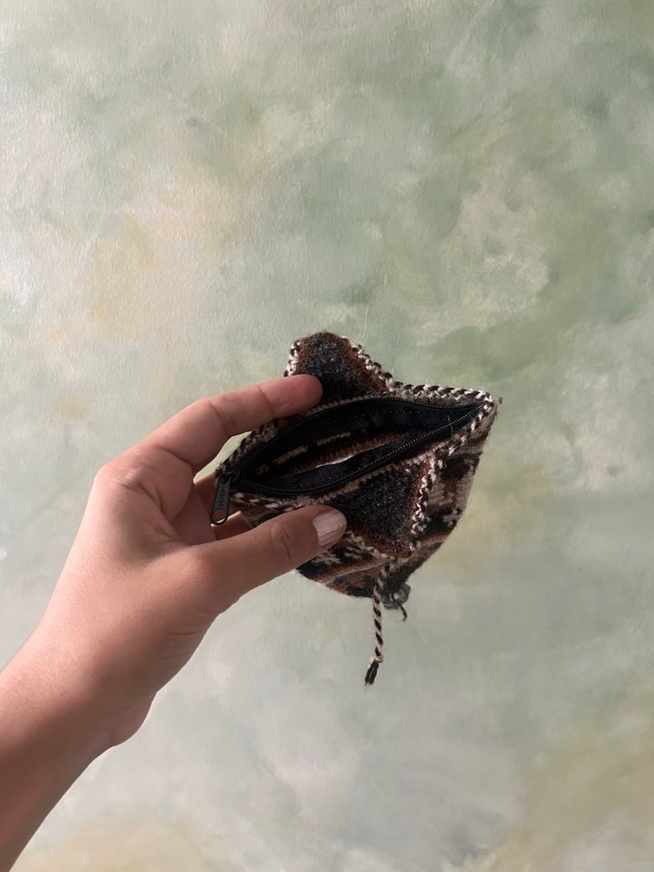 Kahverengi lama desenli cüzdan - Görsel 3