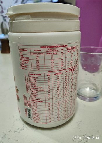 Hommy Vita Çilek Aromalı Shake Tozu - Görsel 3