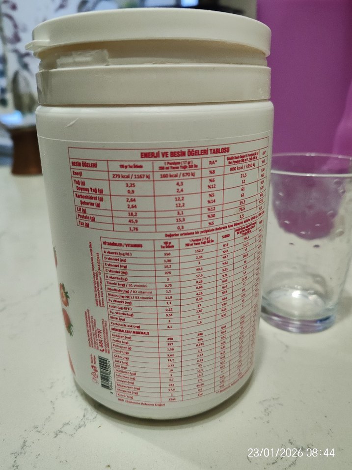 Hommy Vita Çilek Aromalı Shake Tozu - Görsel 3