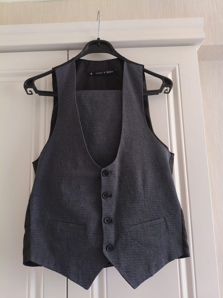 Gri Regular Fit Kemerli Erkek Pantolon - Görsel 3