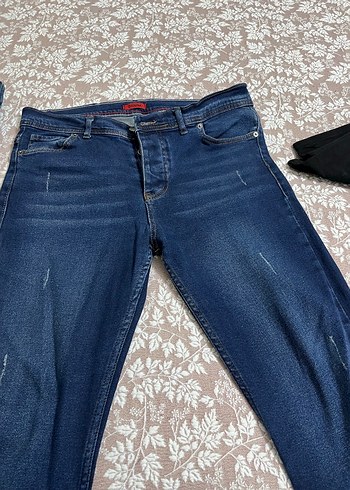 Mavi erkek Denim Slim Fit Günlük Kot Pantolon - Görsel 2
