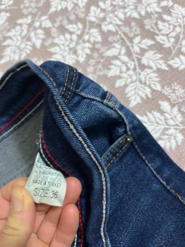 Mavi erkek Denim Slim Fit Günlük Kot Pantolon - Görsel 3