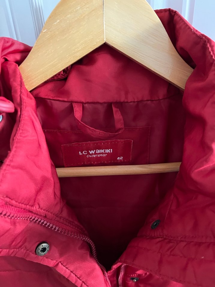 Düğmeli Kırmızı Midi unisexs  Yelek - Görsel 4