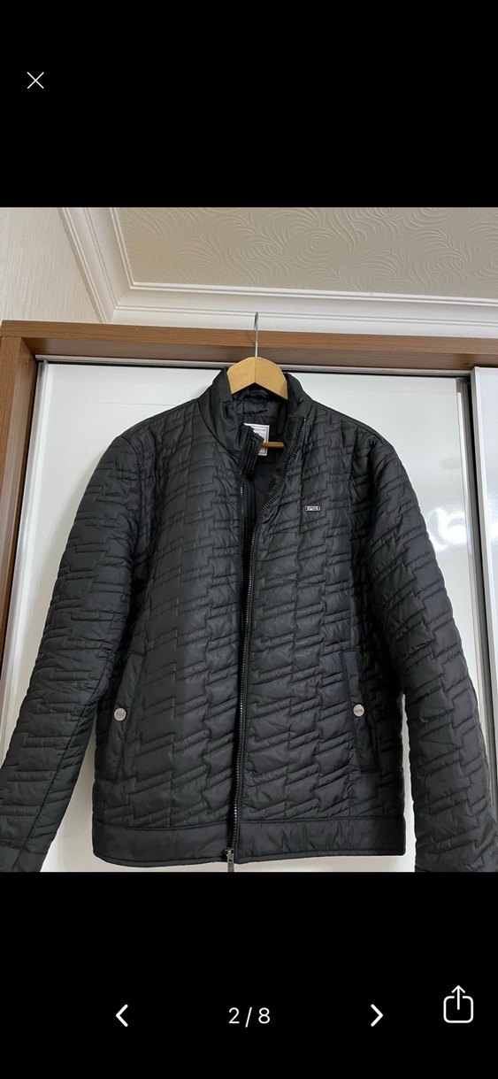 Siyah Erkek Regular Fit Fermuarlı mont uspa - Görsel 2