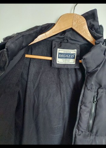 Erkek Siyah Kapitone Kışlık Mont - Görsel 4