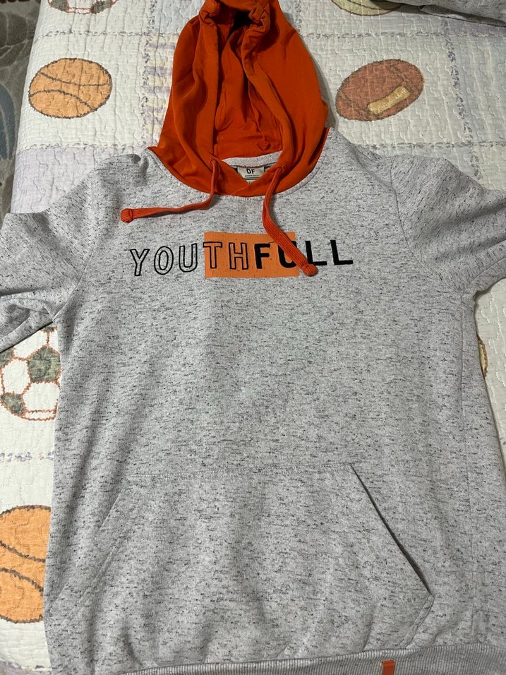 Gri Kapüşonlu erkek defacto 2 adet Sweatshirt - Görsel 2