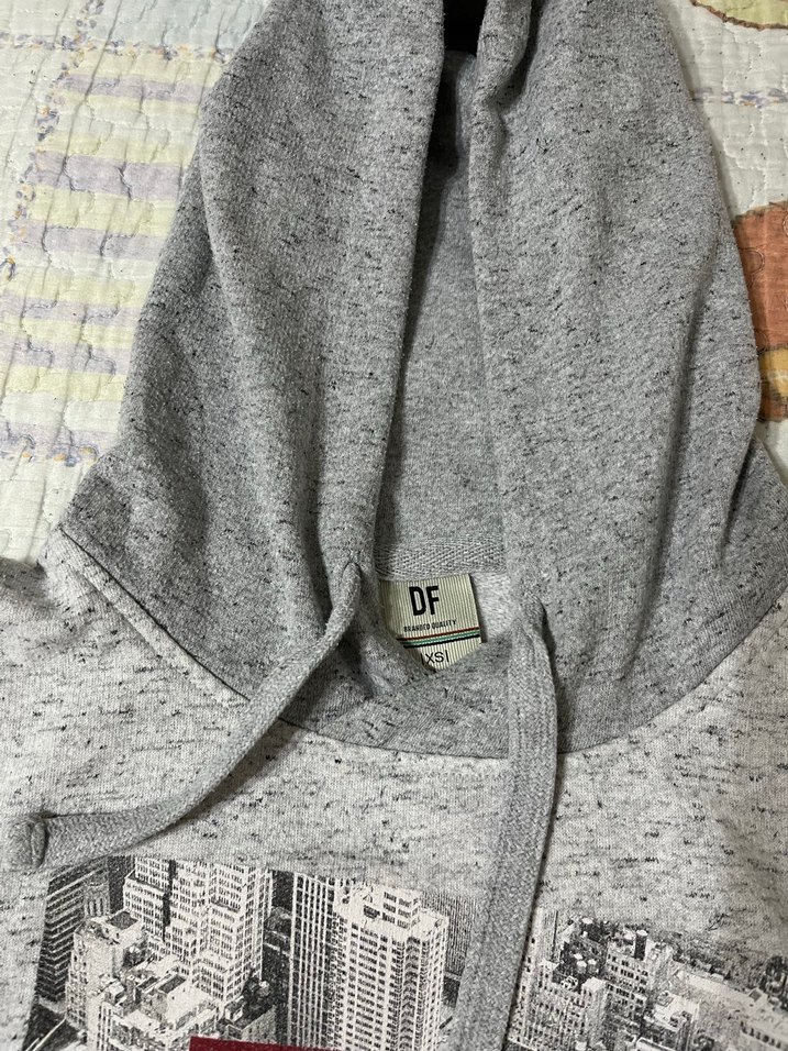 Gri Kapüşonlu erkek defacto 2 adet Sweatshirt - Görsel 5