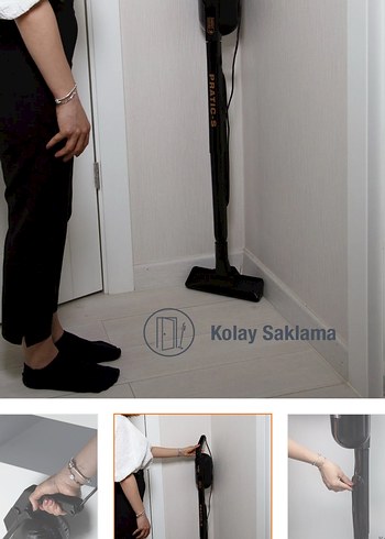 Beden Renk Dikey Siyah Elektrikli Süpürge