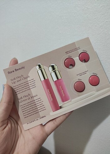 rare beauty lip oil+ allık tester