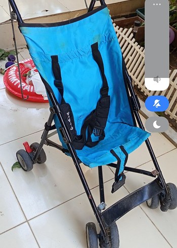 Renkli Mavi Bebek Arabası - Görsel 3