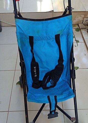 Renkli Mavi Bebek Arabası - Görsel 2