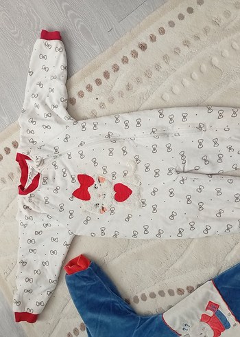 Renkli Nakışlı Bebek Erkek Tulum uyku tulumları - Görsel 4