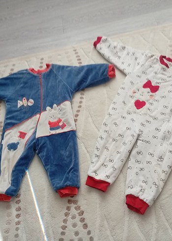 Renkli Nakışlı Bebek Erkek Tulum uyku tulumları - Görsel 2