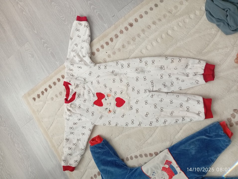 Renkli Nakışlı Bebek Erkek Tulum uyku tulumları - Görsel 4