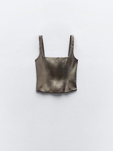 Zara Zara Saten Top