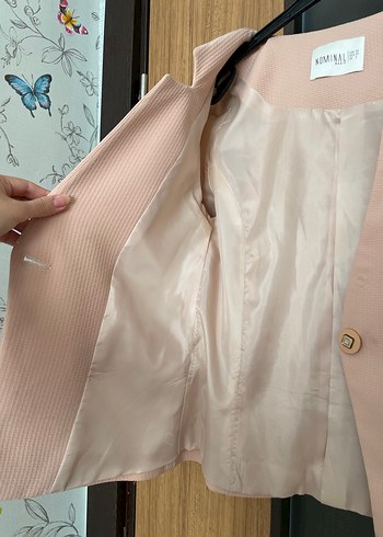 36 Beden pembe Renk Pudra Pembe Truvakar Blazer Ceket