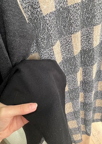 Triko Tunik Tayt Pantolon Takım | kahverengi gri siyah - Görsel 7