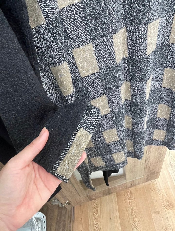 Triko Tunik Tayt Pantolon Takım | kahverengi gri siyah - Görsel 5