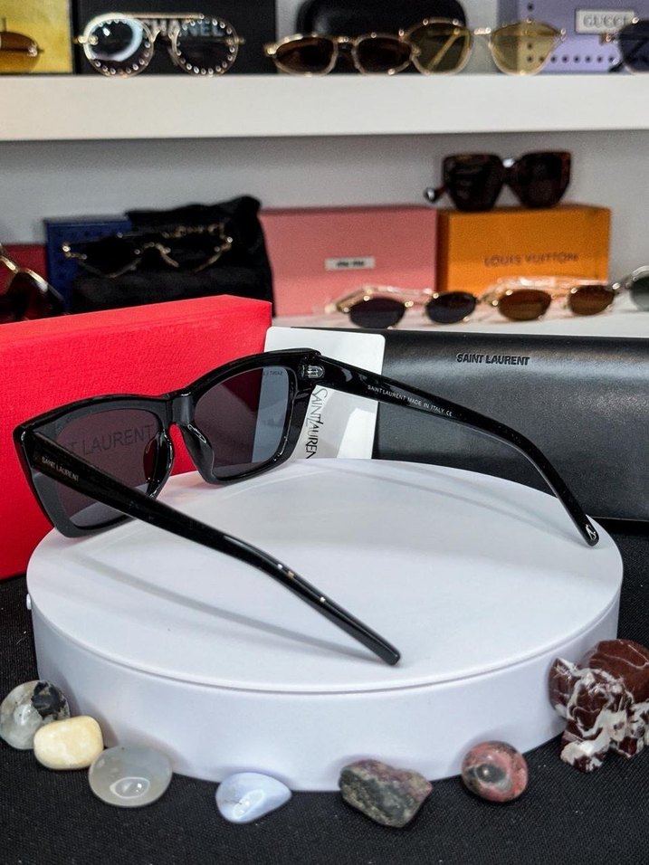 YSL | Modern Cat Eye Siyah Güneş Gözlüğü - Görsel 2