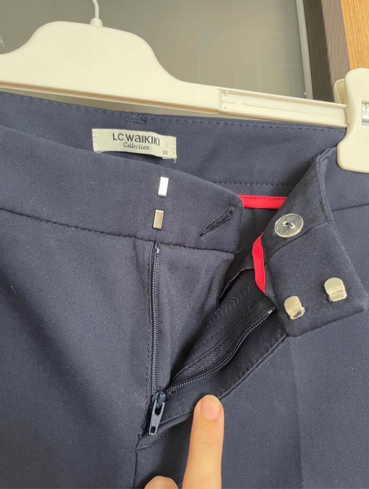 Lacivert Kumaş Pantolon - Görsel 5