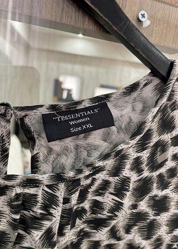 Leopar Desenli Vizon Kolsuz Mini Elbise - Görsel 5