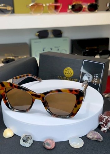 Versace | Cat Eye Leopar Kahverengi Güneş Gözlüğü - Görsel 2