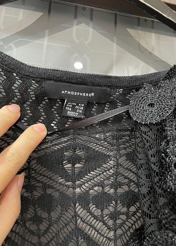 Fularlı Bohem Uzun Yelek / Fileli Hırka - Görsel 4