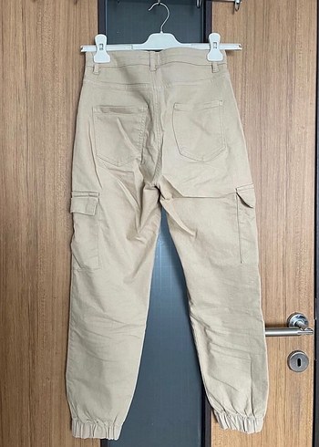 Bej Jogger Kargo Pantolon - Görsel 5