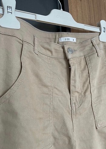 Bej Jogger Kargo Pantolon - Görsel 3