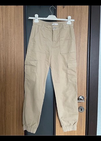 Bej Jogger Kargo Pantolon - Görsel 2