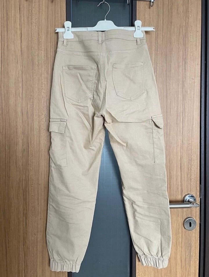 Bej Jogger Kargo Pantolon - Görsel 5