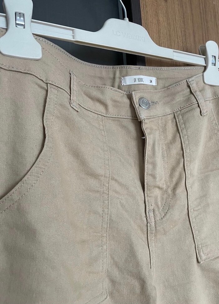 Bej Jogger Kargo Pantolon - Görsel 3