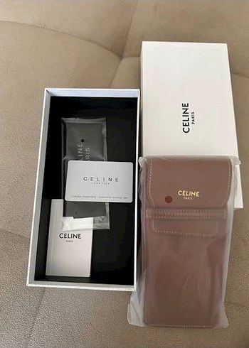 Celine Oval Gold Güneş Gözlüğü Seti - Görsel 5